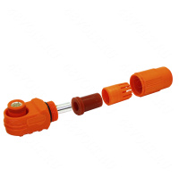 Flexcoils (SurLok) вилка оранжевая 60A (Ф6-10mm2)